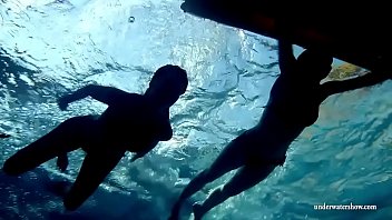 Preview 1 of Bbc New Zealand - Mia and Petra undress eachother in the swimmingpool