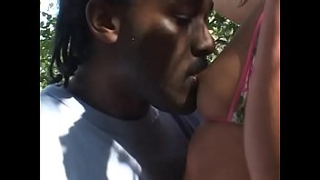 Preview 1 of Flirt Blodr - Blonde Ashly More likes when her ebony boyfriend stings slightly her nipple before she gives him some road head
