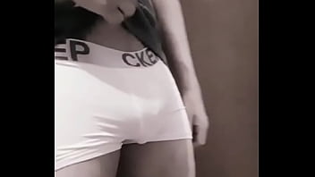 Preview 4 of Indonesia Maid And White Guy - Cueca branca pacote