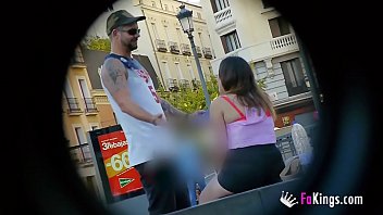 Preview 2 of Rent Car - Busty broad gets picked up by an older man!
