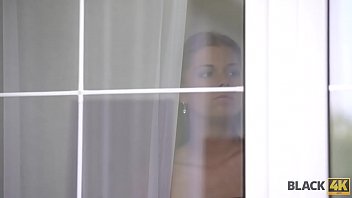 Preview 1 of Telugu Antesexvideos - BLACK4K. Sweet thing in short dress is ready for sex with black man