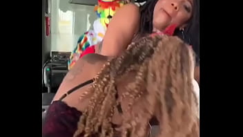 Preview 2 of Salon Indo - Gibby The Clown hires to girls to work his dick