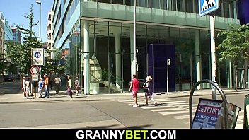 Preview 1 of Usa Stodent - Big tits blonde granny pleases an young boy
