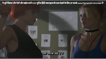 Preview 1 of Tetek Anak Smu - Horny lesbian estate agent grabs hot blonde client babe&#039_s pussy at her office with HINDI subtitles by Namaste Erotica dot com