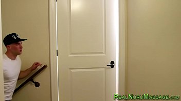 Preview 1 of Sani Lony - Milf masseuse wam in nuru gel sucks and fucks