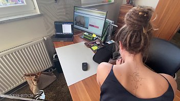 Preview 2 of Eating Granny Dirty Ass Shits - employee caught by her boss cum fill up