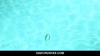 Preview 2 of Budha Pote - Slutty teen gives stepdad a sloppy wet blowjob - Avi Love