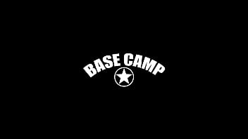 Preview 1 of Mils Solo - First time hard fuck for a horny college girl slave in the military base camp