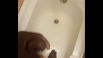 Preview 2 of Grare Video - Blaq panther, nolly porn am playing with my big blaq dick in the bathroom