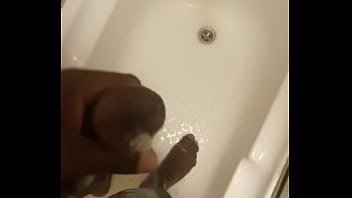 Preview 3 of Grare Video - Blaq panther, nolly porn am playing with my big blaq dick in the bathroom