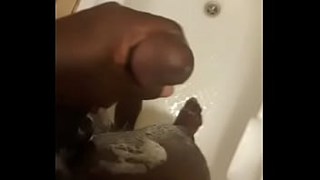 Preview 1 of Grare Video - Blaq panther, nolly porn am playing with my big blaq dick in the bathroom