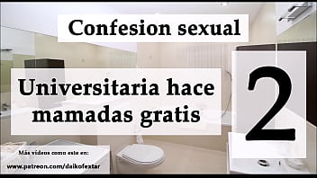 Preview 2 of Sunny Leon Lesbain - Confesi&oacute_n sexual: Ella mamando por vicio 2. Audio espa&ntilde_ol.