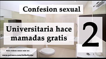 Preview 4 of Sunny Leon Lesbain - Confesi&oacute_n sexual: Ella mamando por vicio 2. Audio espa&ntilde_ol.