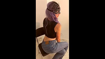Preview 1 of Mom Loves To Teach Sex - Big White Cock Suck &amp_ Huge Cumshot. Mask stays on this time and she carries on sucking