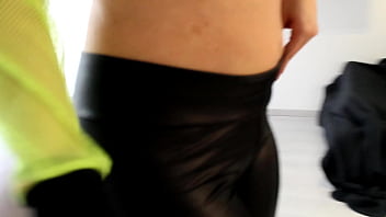 Preview 2 of India New Sax - Horny teen Miss Jasminx masturbates Herself in Leather Leggings