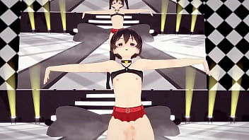 Preview 4 of Www Xxx Video Paly - Femboy Pochi Hentai Dance and Sex Queencard MMD 3D Red Eyes (CLIP)