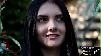Preview 1 of Arm Up - Teen model babe licked out by grandpa