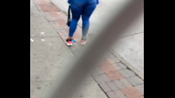 Preview 1 of Anal Lezporn - Fat Juicy Dominican Ass at the Bus Stop