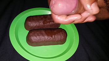Preview 2 of Indian Bf Hot - Cum loading my chocolate twinkies. My delicious Cum snack.