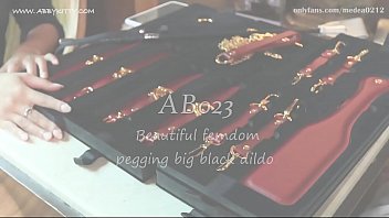 Preview 1 of Imo Janu Xxx - AB023 Beautiful femdom pegging big black dildo