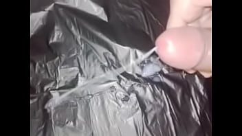 Preview 2 of Sex Girl House Girl - cumshot on a garb.e b.