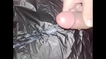 Preview 3 of Sex Girl House Girl - cumshot on a garb.e b.