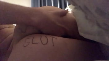 Preview 2 of Boy Ki Gand Ki Chudai - Nasty slut plays and fingers pussy while spanking her ass