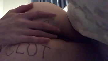 Preview 1 of Boy Ki Gand Ki Chudai - Nasty slut plays and fingers pussy while spanking her ass