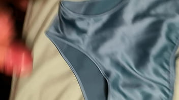 Preview 1 of Pakistani Sexy Xxxx Flim - Cum on her satin panties