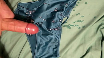 Preview 4 of Pakistani Sexy Xxxx Flim - Cum on her satin panties