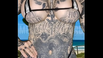 Preview 2 of Znzz Sex Com - Milf Micro Bikini Modelling on the Beach