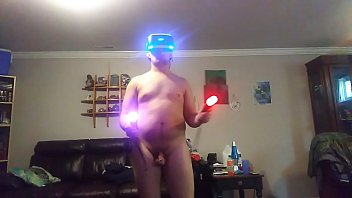 Preview 3 of Oma Voll Geil - Video games and cock in Virtual reality