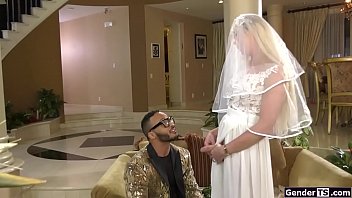 Preview 2 of Broxxx Com - Ts bride Aubrey Kate fuck weddingplanner
