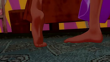 Preview 2 of Peeking Porn - Introduction of Esmeralda  #Esmeralda #disneyprincess #nsfw #footfetısh #SFMAnimation #SFM #rule34