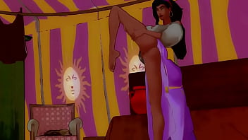 Preview 3 of Peeking Porn - Introduction of Esmeralda  #Esmeralda #disneyprincess #nsfw #footfetısh #SFMAnimation #SFM #rule34
