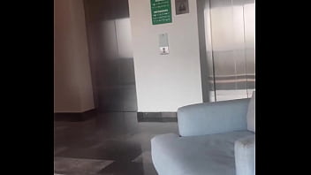 Preview 1 of Granny Hadjob - Playin w My Dick On The 5th Floor Lobby &amp_ Almost got Caught  Viva La Mexico ️