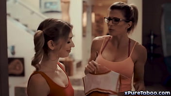 Preview 1 of Nadia Ali 2018 New Sex - Team leader coach Cory Chase invited her favorite teen cheerleader Mackenzie Moss to hang out and lures her to start a 3some with her and her husband.