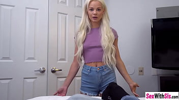 Preview 1 of Step Up Mom Milf Videos - Teen stepsister gives a hot handjob to her stepbrother