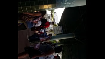 Preview 1 of Amateur Chech Public - Morena no terminal de onibus