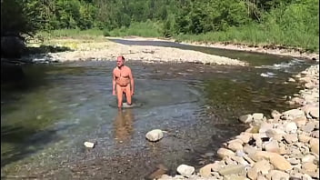 Preview 2 of Anty Lesbiyan - skinny dipper caught on cam