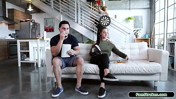 Preview 1 of Mom Veit - Petite stepsis sucking stepbros big cock