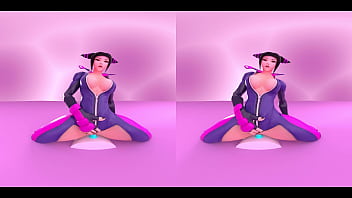 Preview 4 of Giana Miceal - STREET FIGHTER JURI HAN RIDES DILDO 4K 60FPS VR