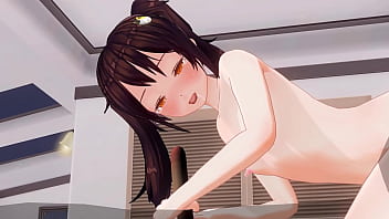 Preview 4 of Xxxx Veado 2018 Five Man Gils - 無修正アニメ　いもーとが初めてのフェラでオナサポASMR