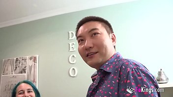 Preview 3 of American Mom Sex Sleeping - Another treat to the Mad Chinese. He&#039_s going to watch a young couple fuck!
