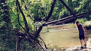 Preview 2 of Kannada Xxxc - Public Creek Skinny Dipping