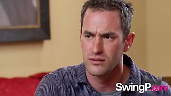 Preview 2 of Abuses Cock - Swinger swap for a blojob contest! Horny couples know how to have fun.