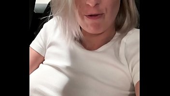 Preview 4 of Edwige A Anna Tatu - Omg so risky! Tight pussy fingered to orgasm in the public car park