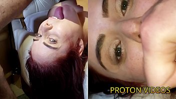 Preview 4 of Ctet Sst - bareback fucking the Brazilian cuckold&#039_s redhead hotwife Mary RedQueen - part 10 - Drinking hot and fresh cum