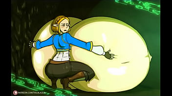 Preview 2 of Julie Aida - Princess Zelda breast expansion