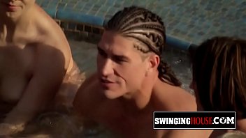 Preview 2 of Droct Roimxxx - Steamy swinger meeting in the Jacuzzi to plan a new hot orgy for tonight.